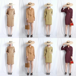【两件包邮】9月29号晚9点半vintage 古着孤品日本制羊毛连衣裙