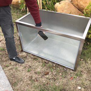 不锈钢大型养龟兰寿观景室内室外阳台鱼缸水箱锦鲤池玻璃鱼池定制