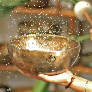 00空铜尼泊尔手工满月颂钵佛音碗瑜珈冥想