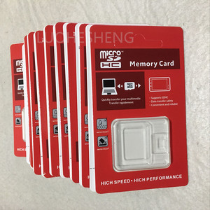 中性红色双卡内存卡包装盒 SD+TF AB双卡纸包装盒 双卡卡盒  现货