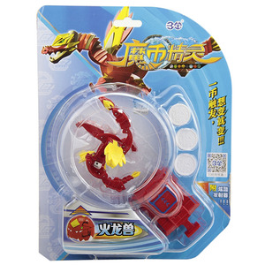 000人付款淘宝三宝魔币精灵玩具套装天鹰火龙虎王海鲨魔蝎兽机械兽