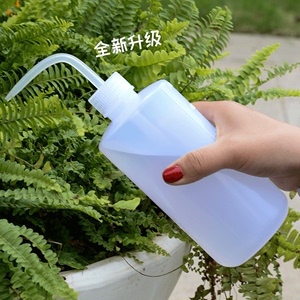 多肉浇水弯嘴壶塑料挤压式1000ml尖嘴浇水瓶子养多肉种植工具套装