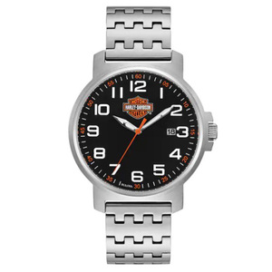 harley-davidson 哈雷戴维森男手表日历夜光骑行防水哈雷标志腕表