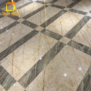 佛山金黄色瓷砖金丝釉地砖通体大理石600x1200客厅干挂电视背景墙