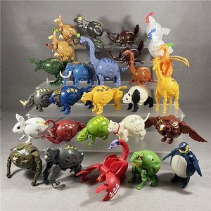万代 变形蛋玩具 机械野兽变形精灵扭蛋 80年代 恐龙骷髅怪兽蛋