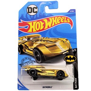 hotwheels风火轮batmobile蝙蝠侠黄金车dc 漫画蝙蝠车黄金色国行