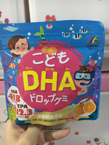 速发日本unimat儿童DHA鱼油软糖幼宝宝学生护眼脑可搭补钙片肝油