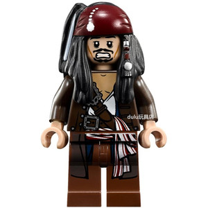 lego 乐高 加勒比海盗 人仔 poc034 杰克 船长 配件选配 4184
