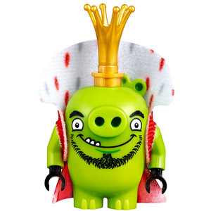lego 乐高 愤怒的小鸟 人仔 国王猪 ang019 含皇冠披风 75826
