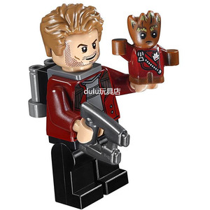 lego 乐高 超级英雄 银河护卫队2 人仔 sh380 星爵 含武器 76080