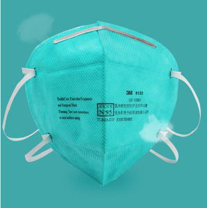 3m 9132 折叠式头戴防护口罩 单独包装无阀头防尘防霾口罩