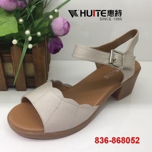 惠特真皮女鞋