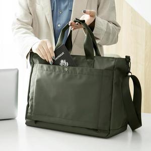 日本ZD简约版商务男女尼龙大容量单肩包旅行斜跨手提包电脑公文包
