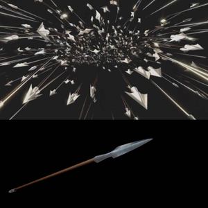 震撼冲击弓箭万箭齐发战场弓箭合成万箭齐万箭齐发带通道视频素材