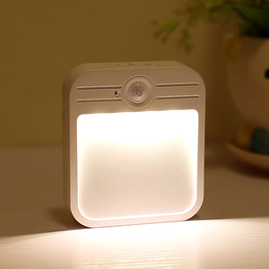 智能人体感应小夜灯led过道家用充电式无线自动光控楼道走廊壁灯