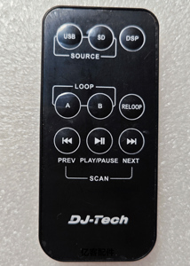 适用于DJ-TECH混音台遥控器上下曲/输入音频切换如图实物拍摄