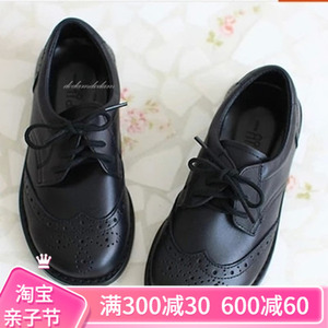 现货小众韩国品牌男女童儿童真皮演出生日牛皮礼服鞋黑色皮鞋单鞋