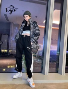 balenciaga/巴黎世家 21fw 秋冬新款撞色休闲裤运动卫裤男 女同款