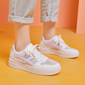 人本小白鞋女鞋夏季网面镂空透气运动新款韩版学生休闲鞋子女网鞋