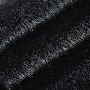 素色常规爆款仿水貂毛马毛植绒沙发抱枕服装diy纯色面料推荐新品