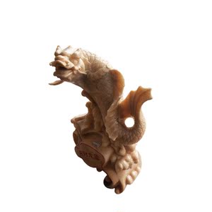 石雕龙鱼摆件