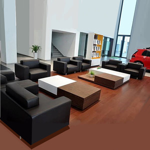 大众4s店客户休息区沙发接待休息室单人位客休区老板办公室会客区