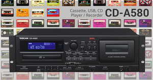 天琴TASCAM CD-A580 CD-A750新款带CD、卡带USB播放机 代替双卡座