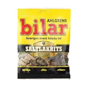 现货瑞典原装进口bilar黑盐甘草糖小汽车造型多种造型130g