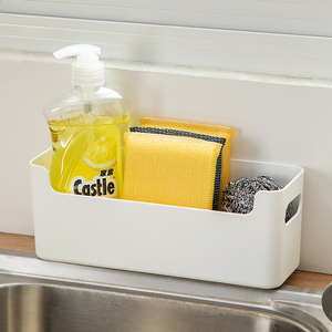 塑料窄款厨房沥水收纳架海绵洗洁精碗刷水槽水池台面收纳盒置物架