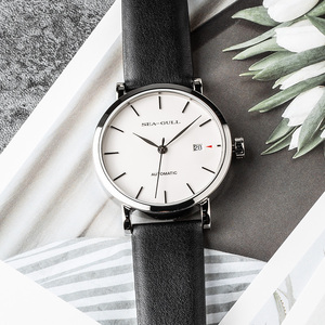 海鸥手表男全自动机械表手表男士腕表皮带日历男表潮819.12.5024