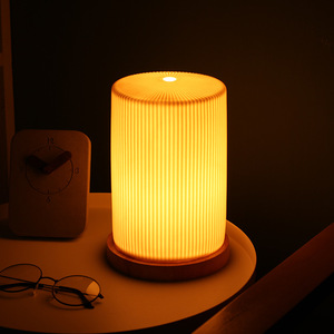 北欧陶瓷创意客厅家用柜灯小夜灯可调亮度LED灯台灯卧室床头灯ins