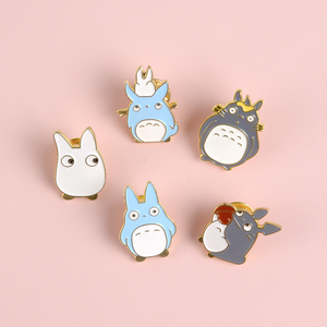 可爱日系龙猫系列卡通动漫胸针简约百搭装饰女生徽章胸章别针饰品