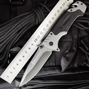 小刀折叠户外刀防身水果刀高硬度勃朗宁刀具迷你弹簧钢生存工具