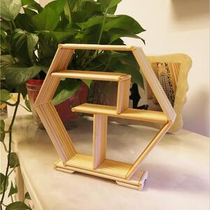 一次性筷子工艺品diy手工制作置物架摆件迷你置物架模型手工作业