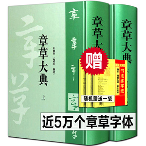 【赠品】章草大典 上下册 章草书法字典收录5万个字体大全碑刻墨迹
