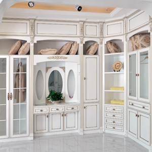 家用全屋定制衣柜卧室衣橱定做欧式实木步入式整体衣帽间