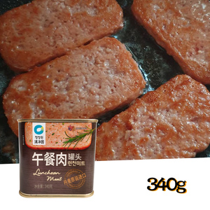 清净园午餐肉罐头340g猪肉韩式料理三明治火腿速食部队火锅包饭
