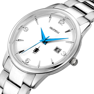 nakzen名古城男士休闲手表钢带日历简约皮带腕表运动钢带表1006