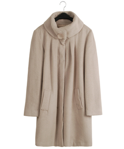 Finity菲妮迪正品 设计极简风 女神外套气场宽松中长款羊毛呢大衣