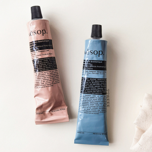 aesop伊索尊尚芳香蓝色赋活芬芳粉色护手霜75ml