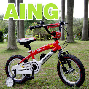 皇冠实体 AING 爱音 儿童自行车 高碳钢车架…