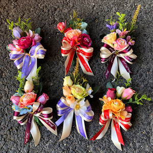 新款商务活动胸花韩式森系开业庆典婚庆喜庆嘉宾贵宾磁铁仿真襟花