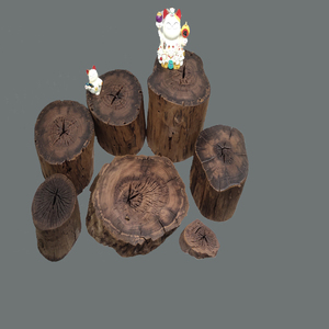 风化木老木桩紫砂壶木托奇石摆件底座装饰