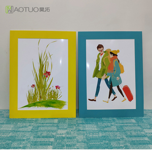 儿童简易卡纸裱画框 8k纸画框相框4开挂墙美术画展油画棒作品画框