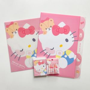 日本CRUX 三丽鸥sanrio kitty A4文件夹B5垫板 便签 铅笔保护套