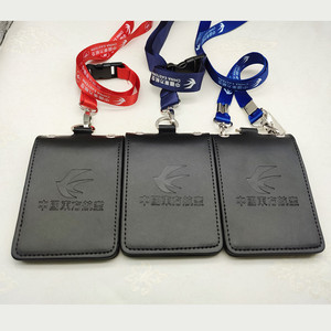 新东方航空机场员工胸牌东航双层证件卡套航空登机牌工作证胸卡套