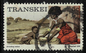 特兰斯凯(南非)1976年,普票,5c碾玉米,销1枚(戳位不同)
