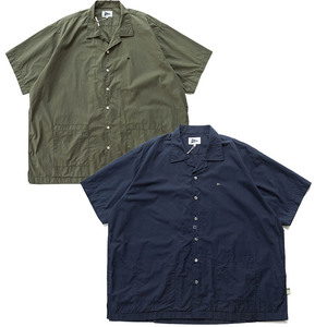 beams ssz pilgrim日系宽松纯色休闲 短袖男衬衫夏季上衣青春潮牌