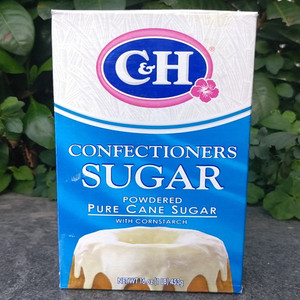 美国进口c&h powdered pure cane sugar厨欢烘焙用糖粉糖霜453g