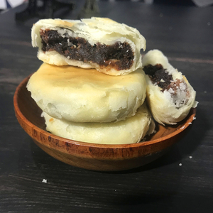 安徽无为特产洗沙饼襄安传统糕点豆沙饼茶点小吃2件包邮